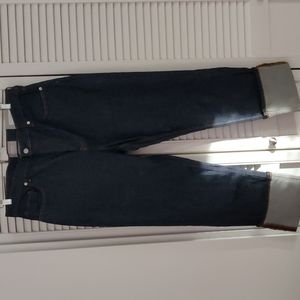 Everlane High Rise Straight Jean dark blue 33